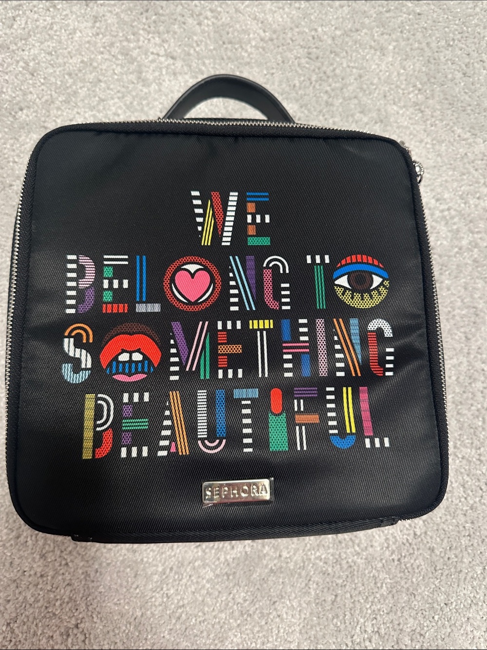 NWT Sephora We Belong to Something Beautiful Makeup Bag Limited Edition